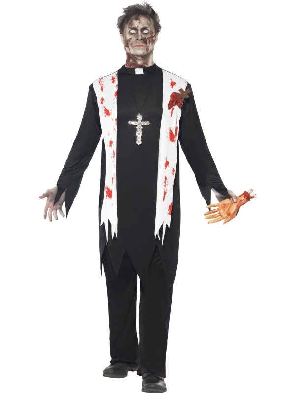 Bedienen mist Menda City Zombie Priester Kostuum