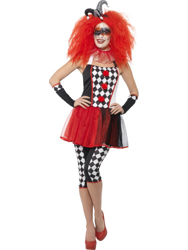 Twisted Harlekijn Clown kostuum