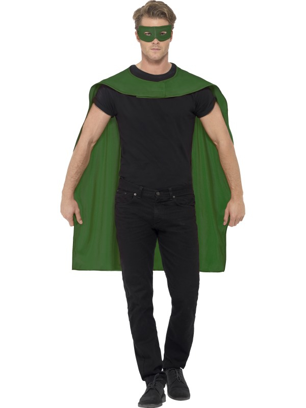 Superheld Groene Cape met Oogmasker