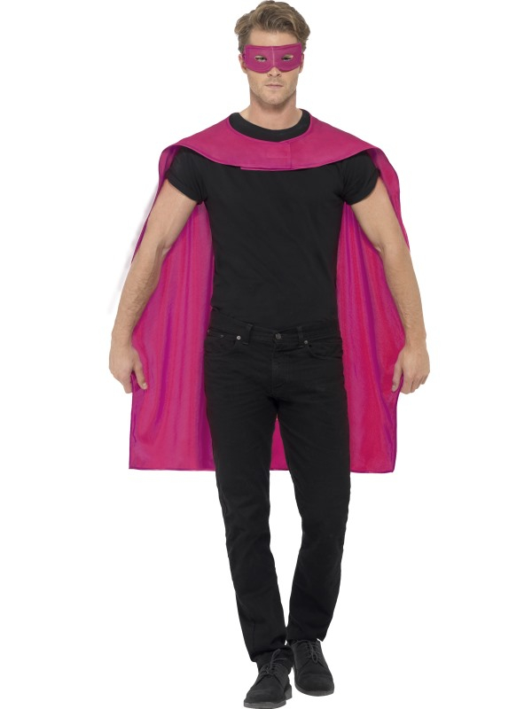 Superheld Roze Cape met Oogmasker