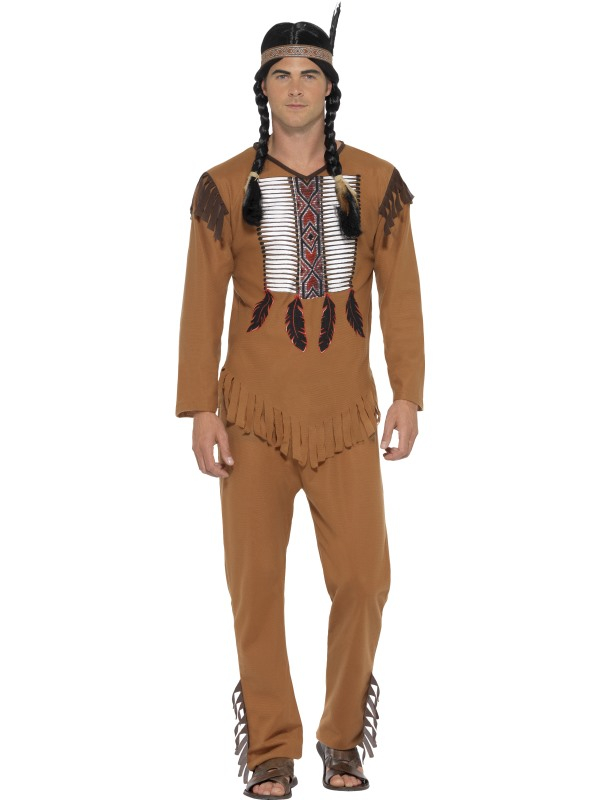 Native American indianen heren Kostuum