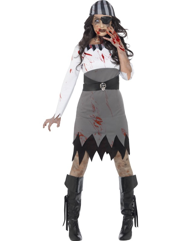 Zombie Piraat Dames kostuum
