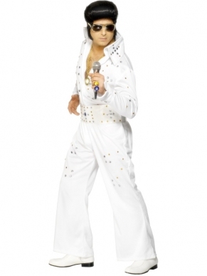 Elvis kostuum deluxe wit