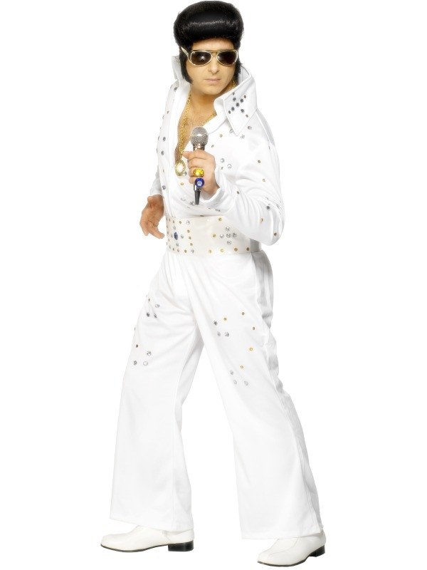 Elvis kostuum deluxe wit