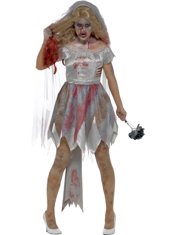 Deluxe Zombie bruid kostuum