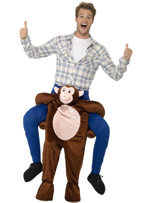 Op de rug van een aap kostuum
