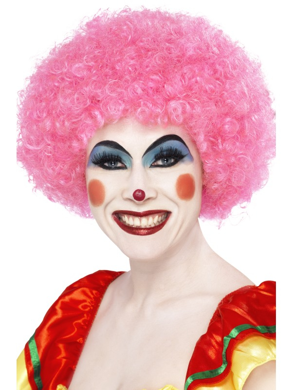 Clown Pruik Roze