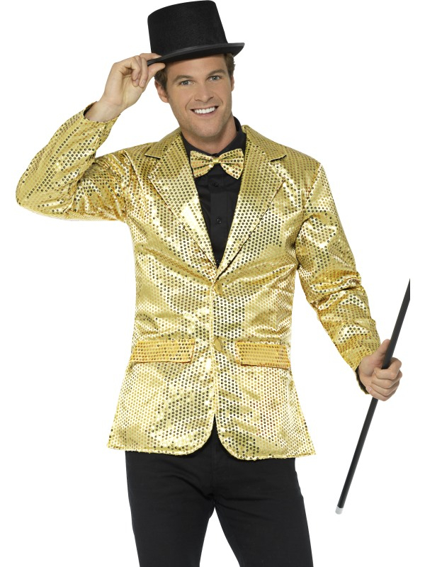 Glitter glamour Jacket Heren Goud