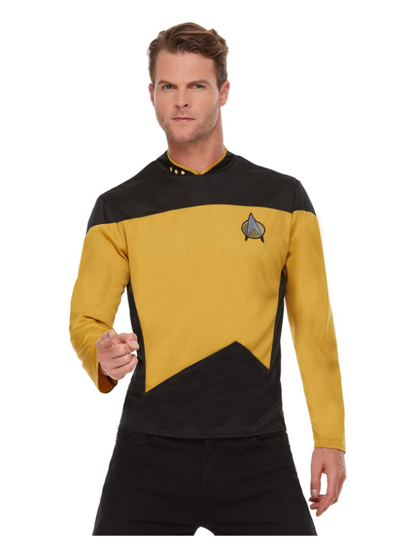 Star Trek, Voyager Operations Uniform, Top Zwart/Goud