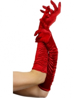 Lange Handschoenen rood