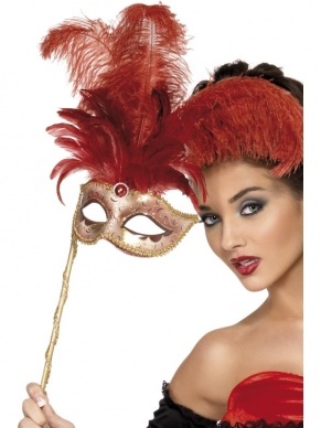 Baroque Fantasy masker rood