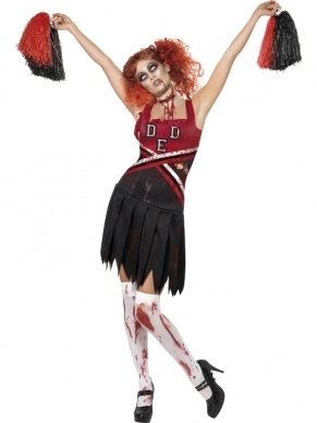 High School zombie Cheerleader Kostuum