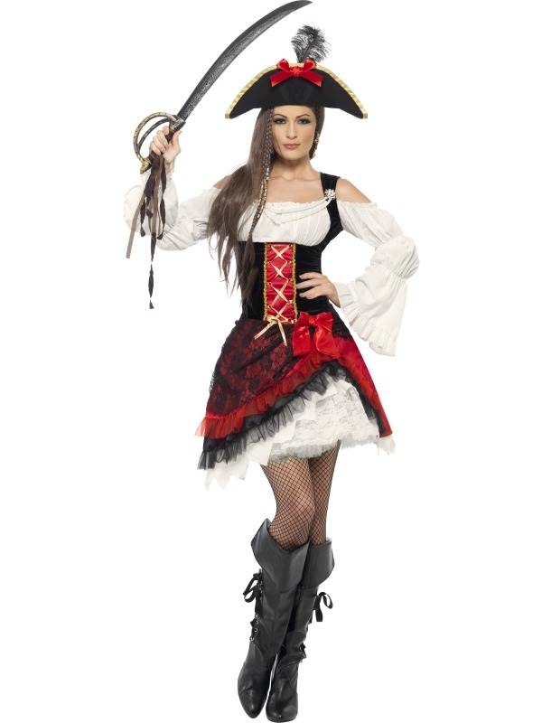 Glamour Piraten Kostuum