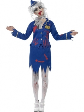 Zombie Stewardess kostuum