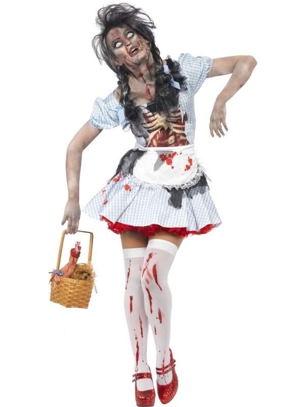 Zombie Dorothy Tovenaar van Oz Kostuum