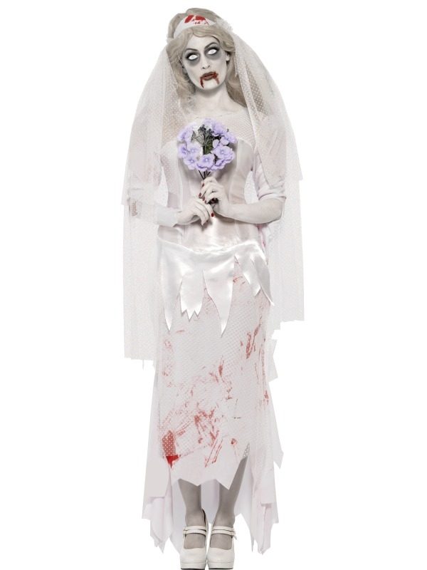 Zombie Bruid Horror Kostuum