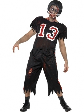 Zombie American Footballer Kostuum