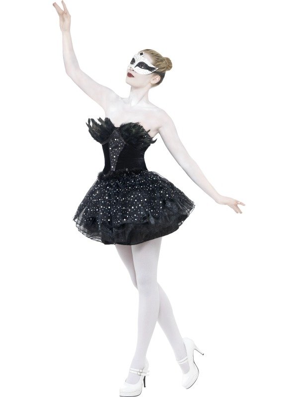 Gothic zwarte zwaan Ballet Kostuum
