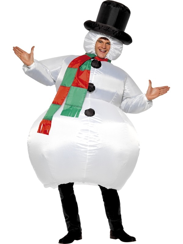 Opblaasbaar kostuum Sneeuwpop