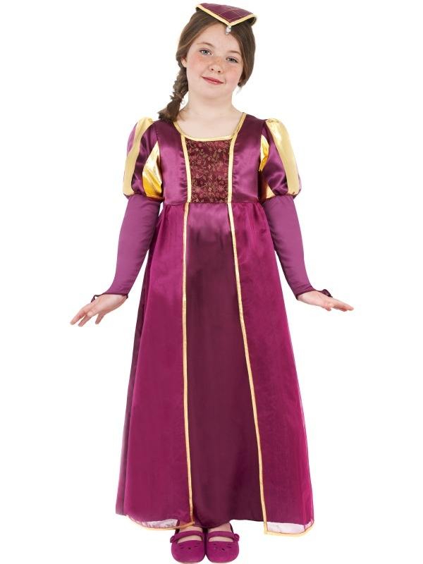 Tudor middelseeuws kostuum meisje