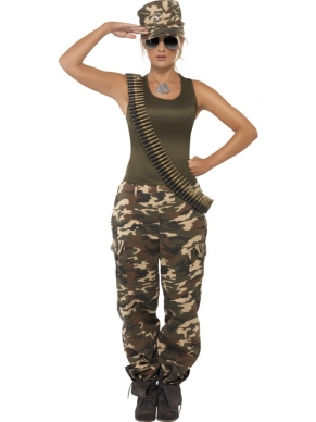 Leger Camouflage Kostuum dames