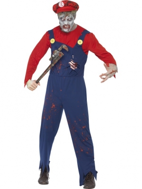 Zombie Super Mario Kostuum