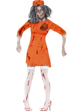 Zombie Gevangene Kostuum vrouw