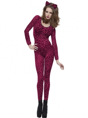 Sexy Bodysuit roze luipaard