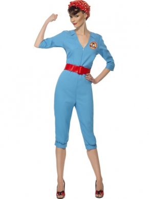 Factory Girl Dames kostuum jaren 40