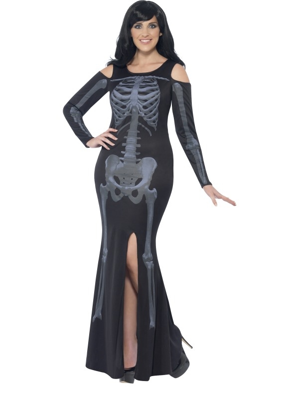 Skeletten halloween Kostuum vrouw plus size