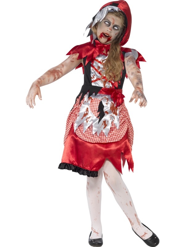 Zombie roodkapje kostuum